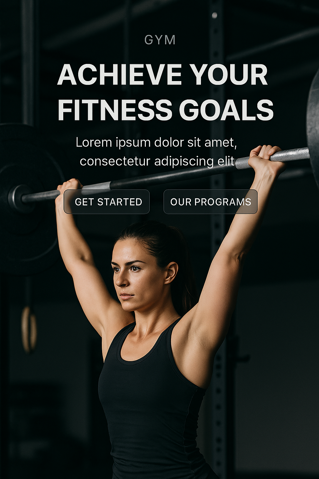 Gym website demo placeholder