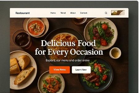 Restaurant website demo placeholder